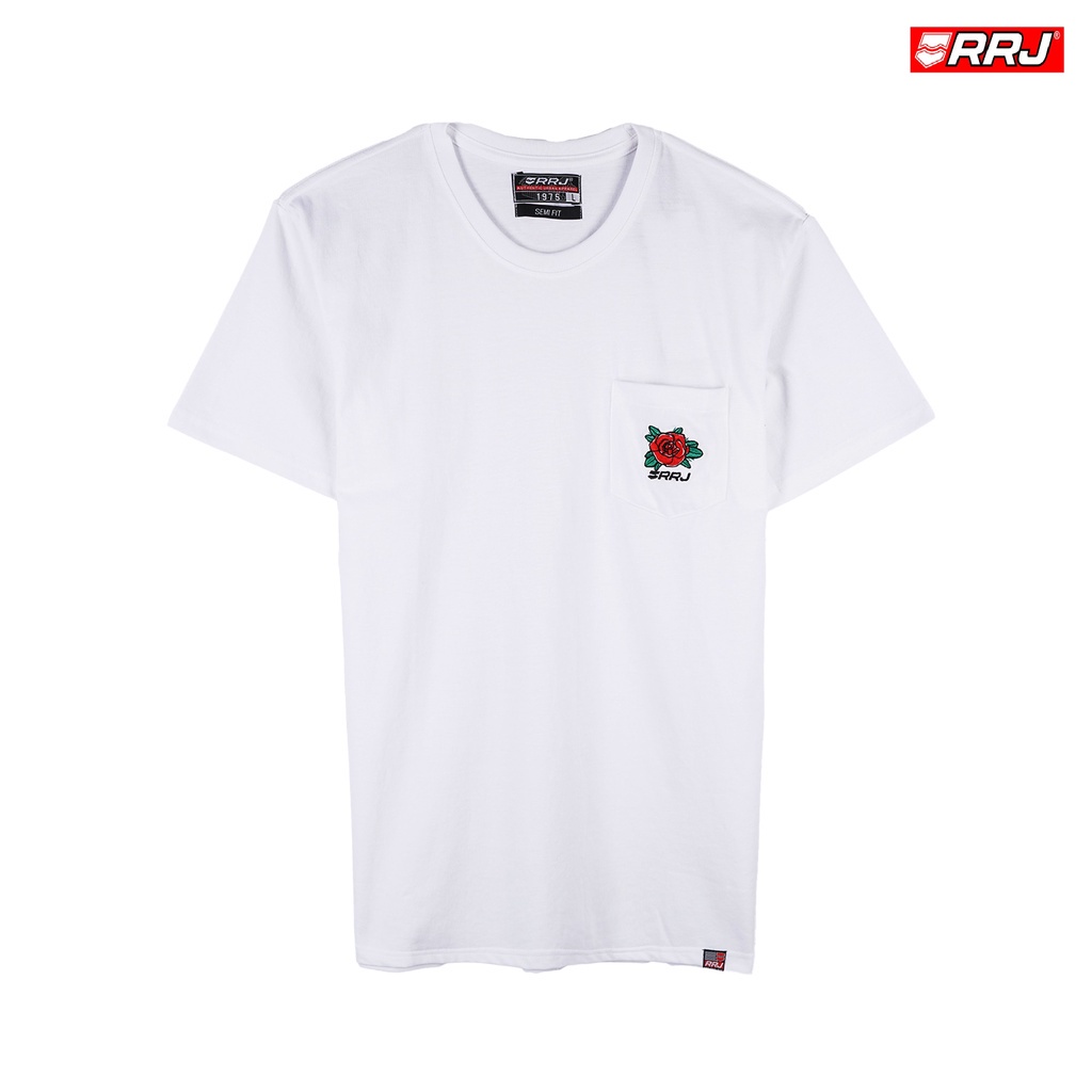 Rrj Men's Basic Tees Semi Body Fit 18383-U (White) | Shopee Philippines