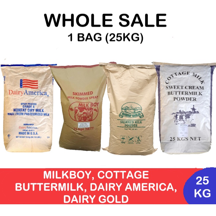 Milkboy, Dairy America, Cottage Buttermilk, Dairy Gold Skimmed Milk