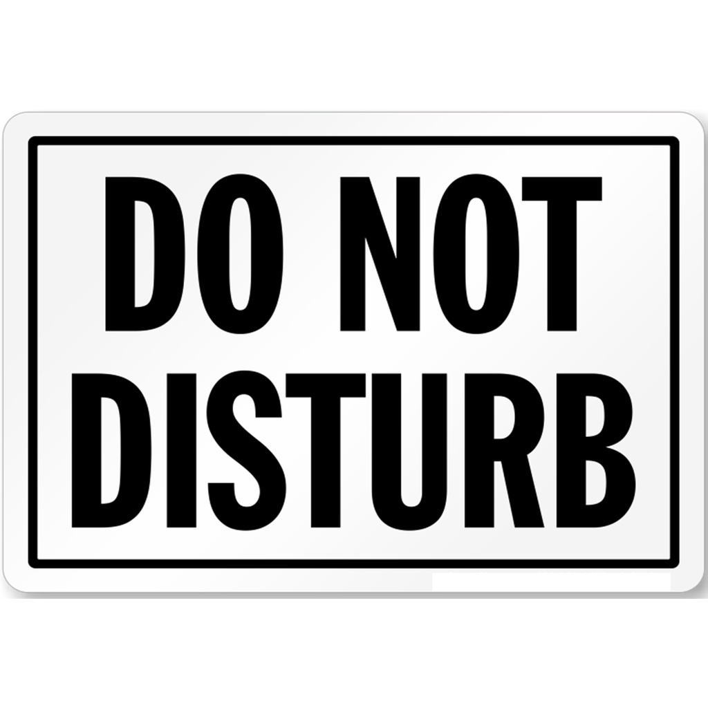 Do Not Disturb Signages (Laminated A4 Size) | Shopee Philippines