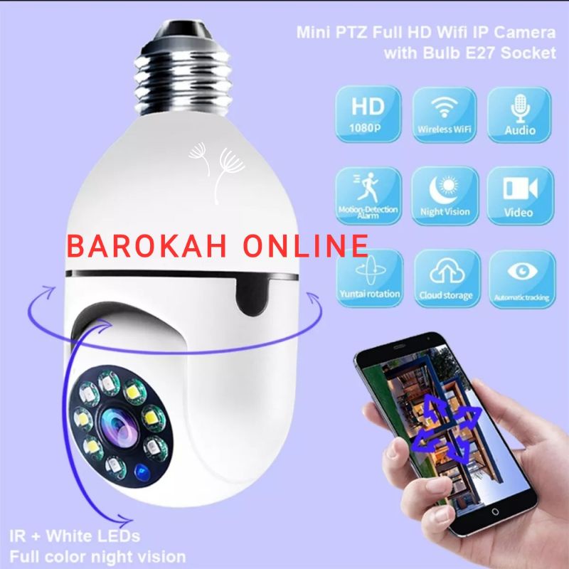 Ip CAM CAMERA V380 PTZ SPEED DOME MINI 8MP FULL HD CCTV WIRELESS ...