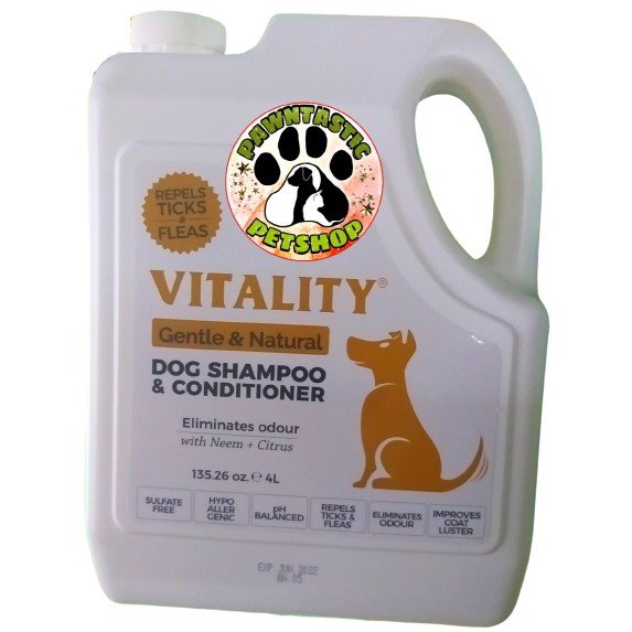 Vitality Dog Shampoo and Conditioner (1Gallon/4Liters) Shopee Philippines