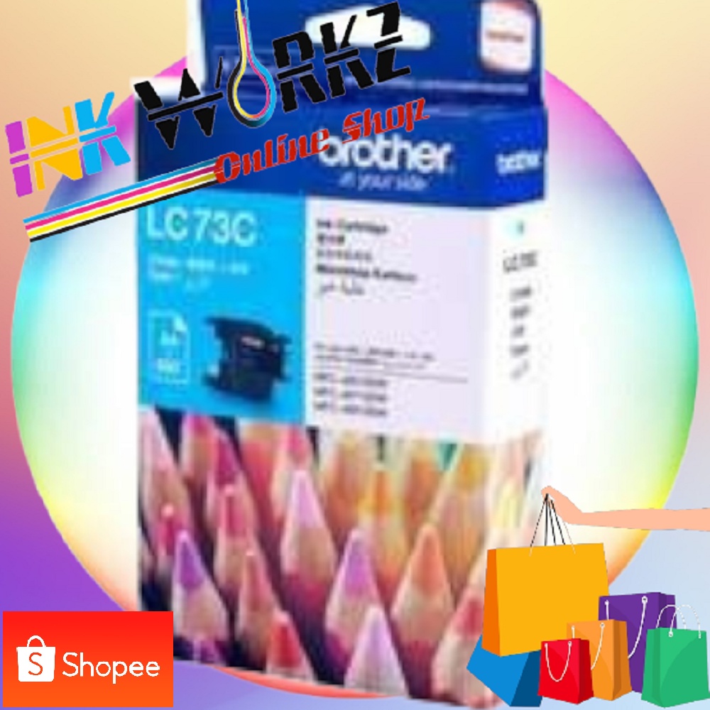 Brother Original LC-73 Ink Cartridge (Cyan) | Shopee Philippines