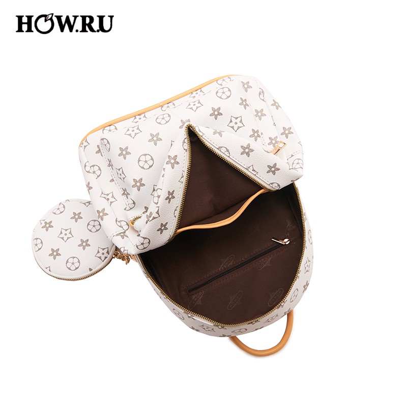 How.R.U 2024 Original Korean Ladies Leather Backpack | Shopee Philippines