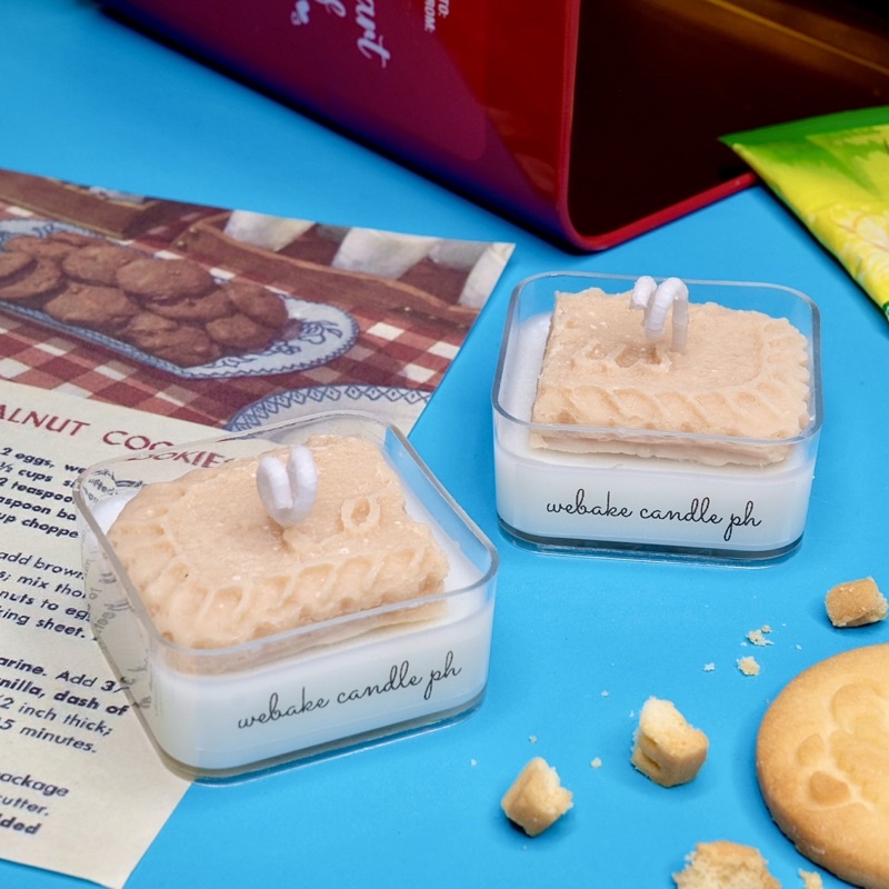 2 PAIRS of Lotus Biscuit, Scented Dessert Candle Shopee Philippines