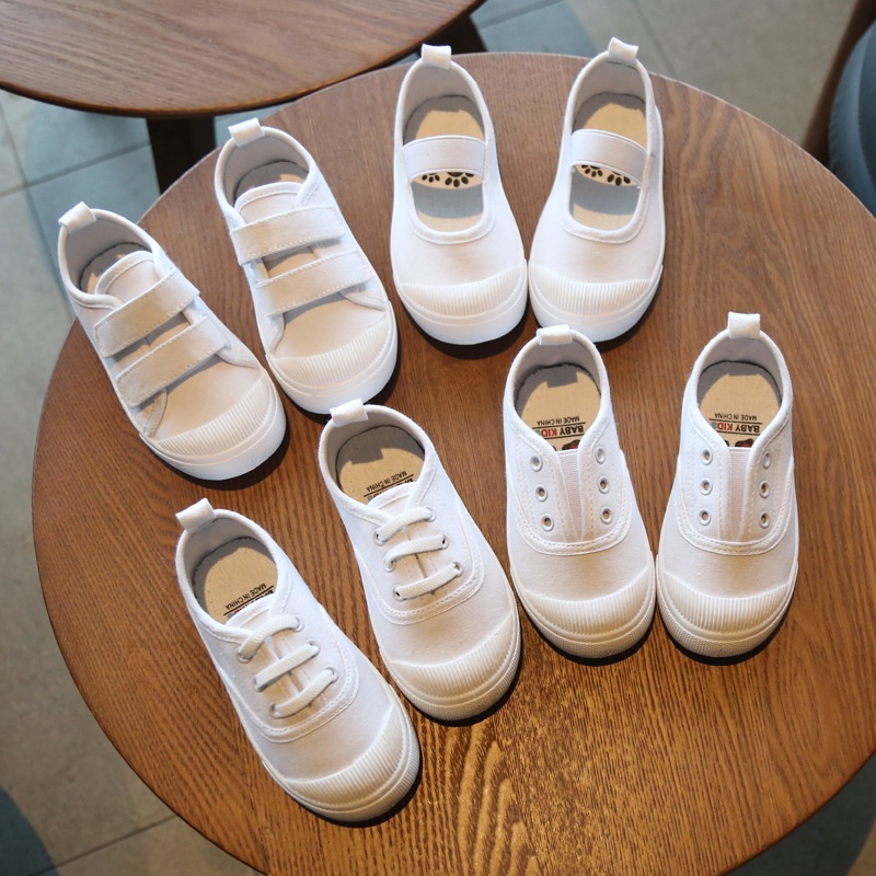 White canvas store baby shoes wholesale