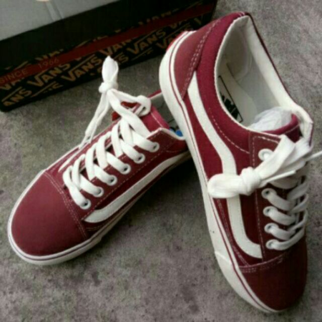 Vans old 2025 skool maroon philippines