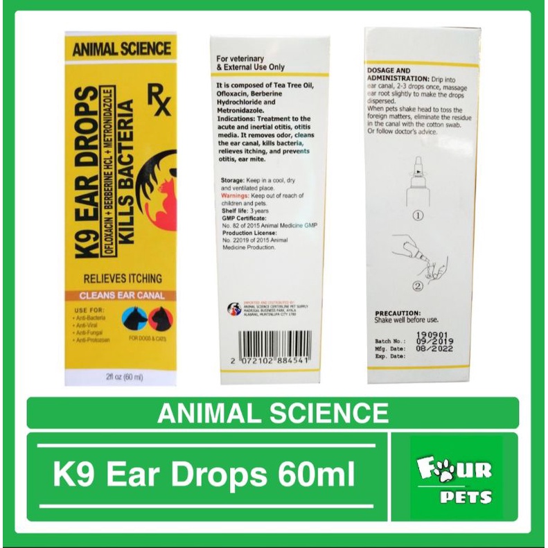 K9 ear hot sale drops