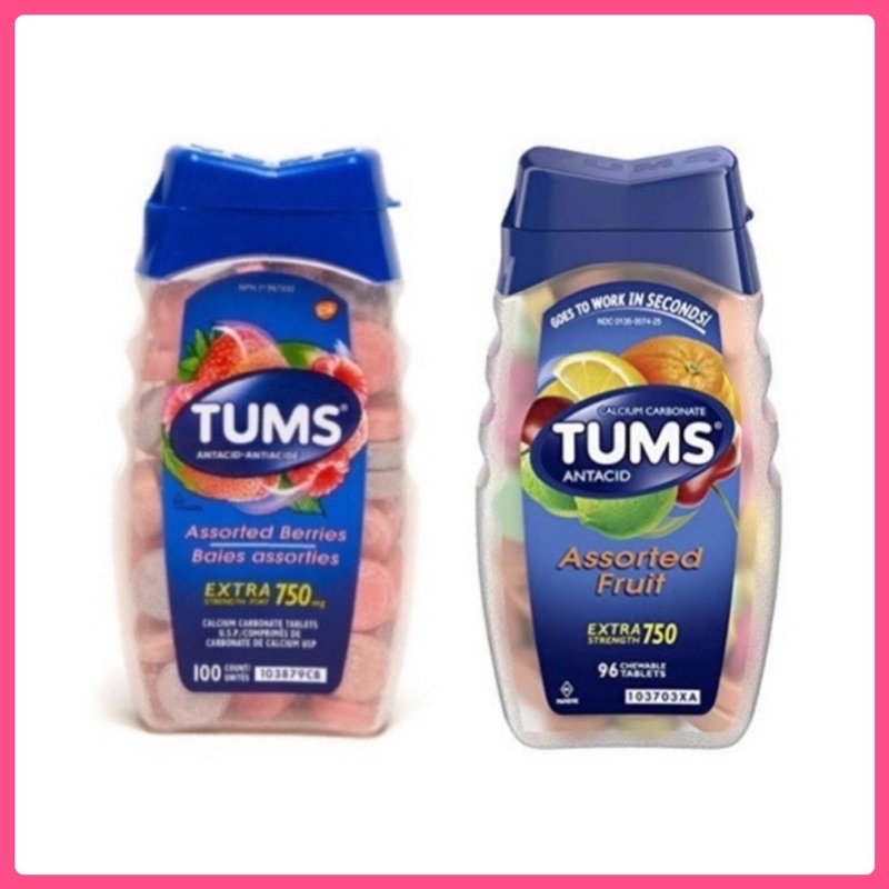 Tums Assorted Fruit & Berries Extra Strength Fort 750mg 100 Tablets Shopee Philippines