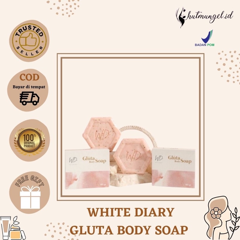 Ready GLUTA BODY SOAP WHITE DIARY / BODY Bleaching Shopee Philippines