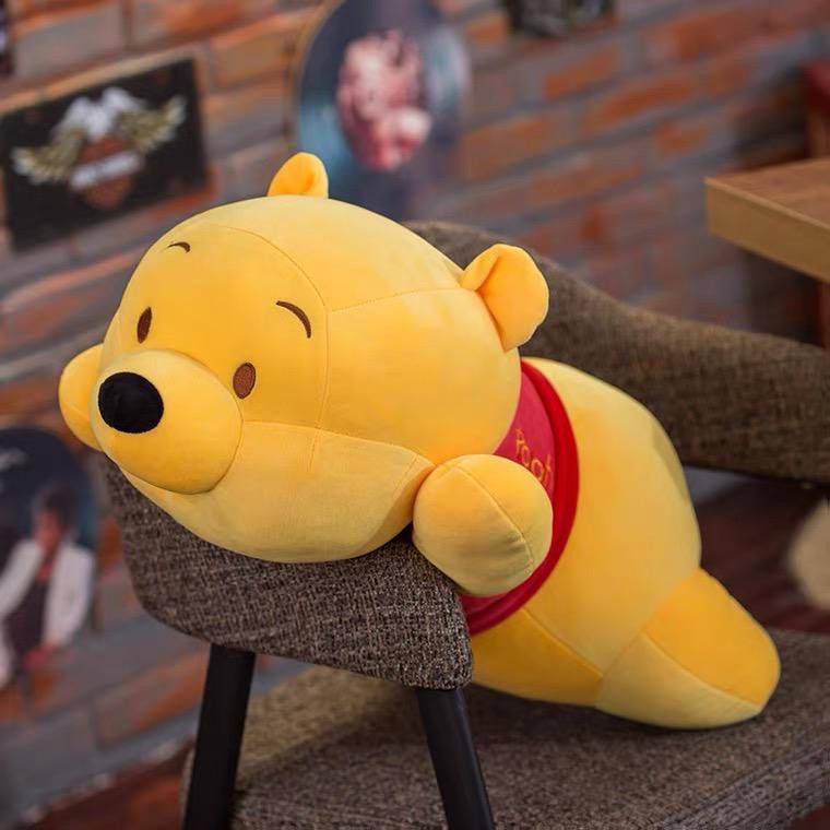 Cute Winnie The Pooh Lay Soft Doll Size 45 Cm/Viral Doll | Shopee ...
