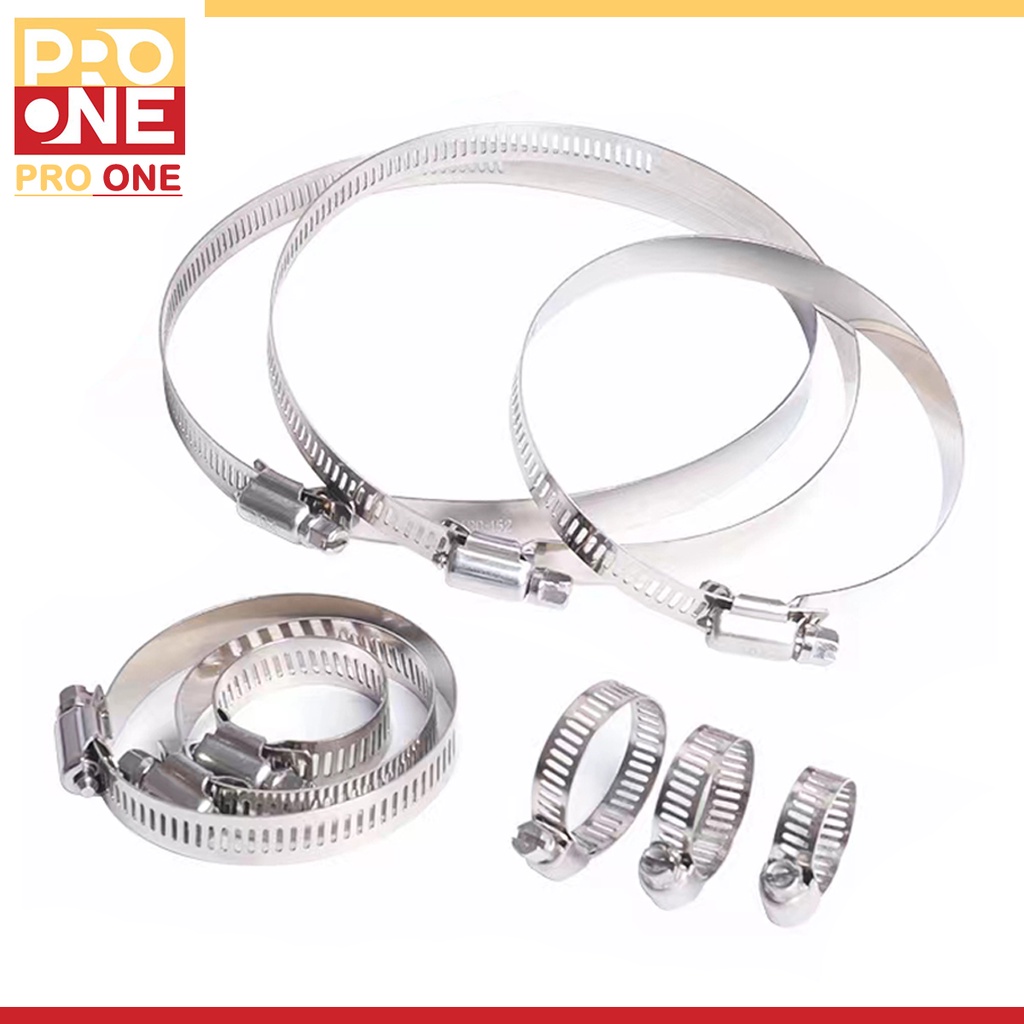 Hose Clamp Stanless steel Adjustable Fuel Line Pipe Clip Pipe Clamp