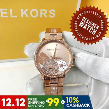 Mk floral watch sale