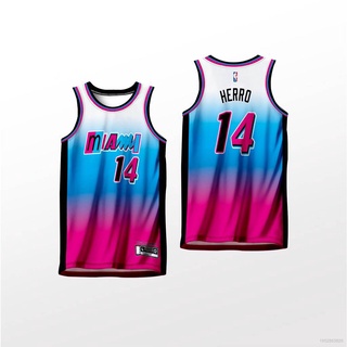 MIAMI HEAT WADE BLACK HG JERSEY FULL SUBLIMATION BASKETBALL JERSEY