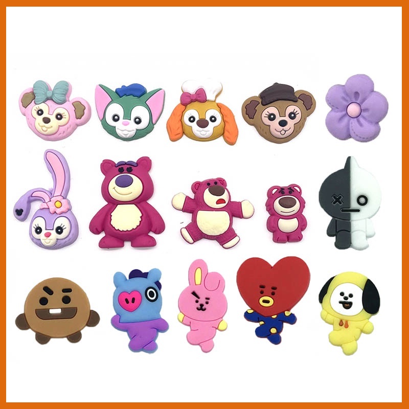 Disney Stella Lou croc jibits Bts Toy Story Shoe Charms Bt21 jibits for