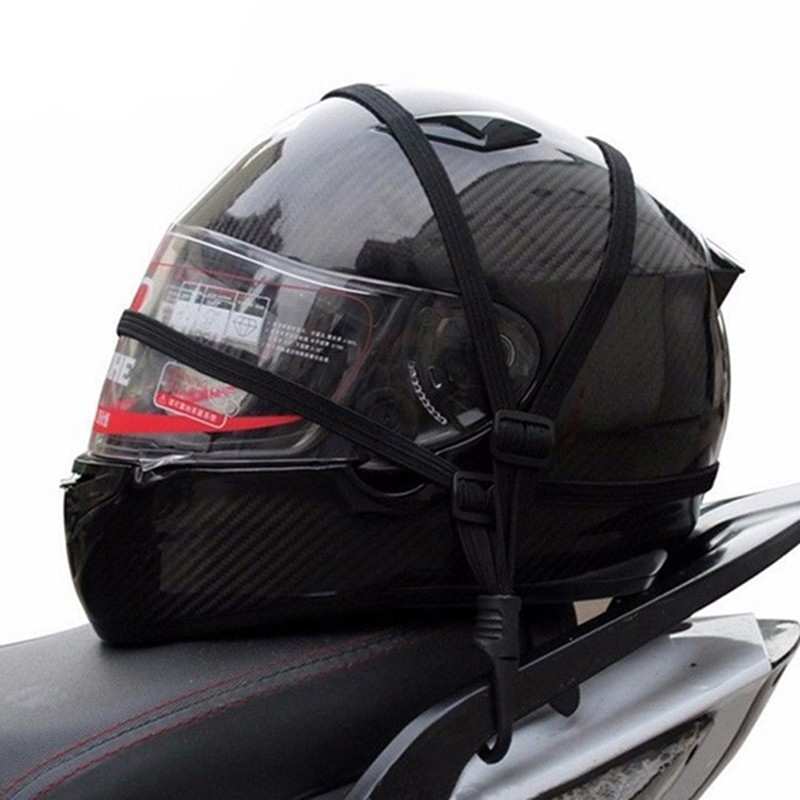 【Ready Stock】New universal motorcycle helmet mesh luggage Net ...