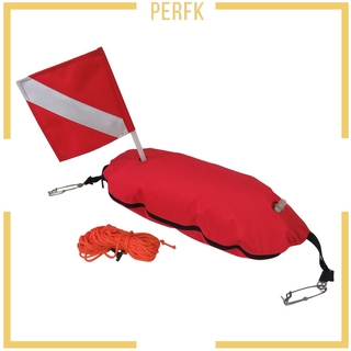 [PERFK] Nylon Spearfishing Buoy Snorkeling Float Dive Flag Rope Line ...