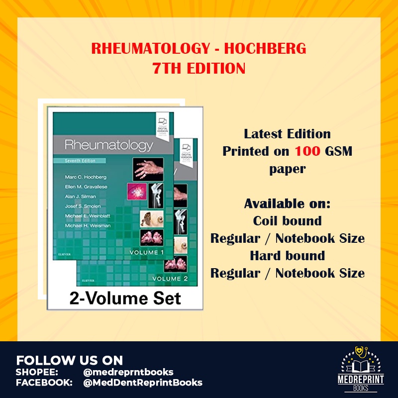 RHEUMATOLOGY HOCHBERG 7TH EDITION Shopee Philippines