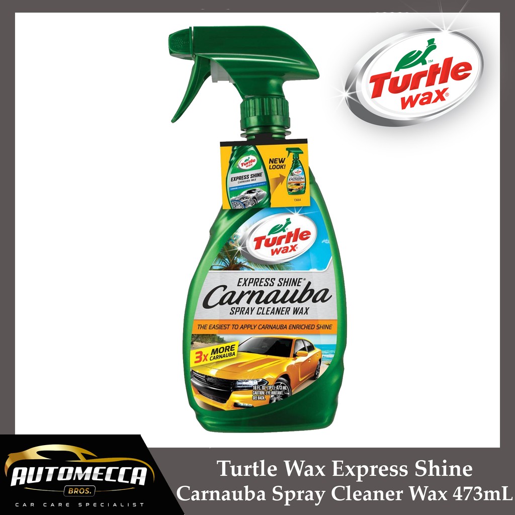 Turtle Wax Express Shine Carnauba Spray Cleaner Wax 473mL Shopee
