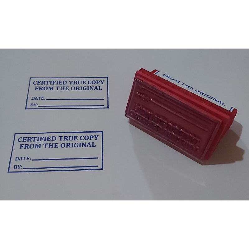 Rubber stamp machine made ' CERTIFIED TRUE COPY FROM THE ORIGINAL. Shopee Philippines