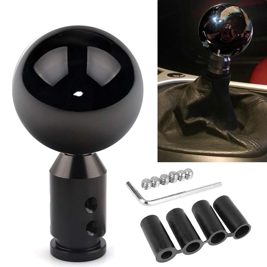 Piano Black Ball Gear Shift Knob, Universal Automatic Manual Shifter ...