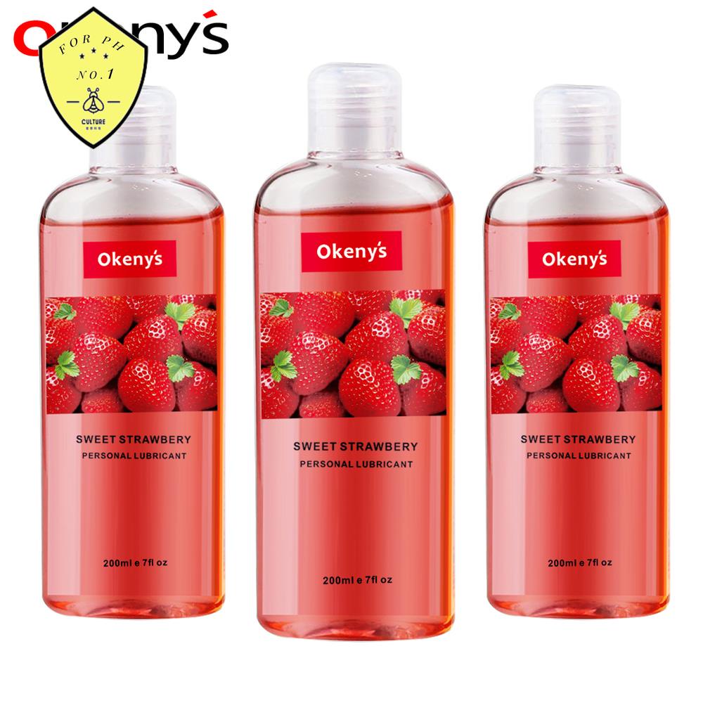 New Latest☍♀200ml Strawberry Flavor Edible Lubricant For Anal Vaginal Oral Sex Silicone 