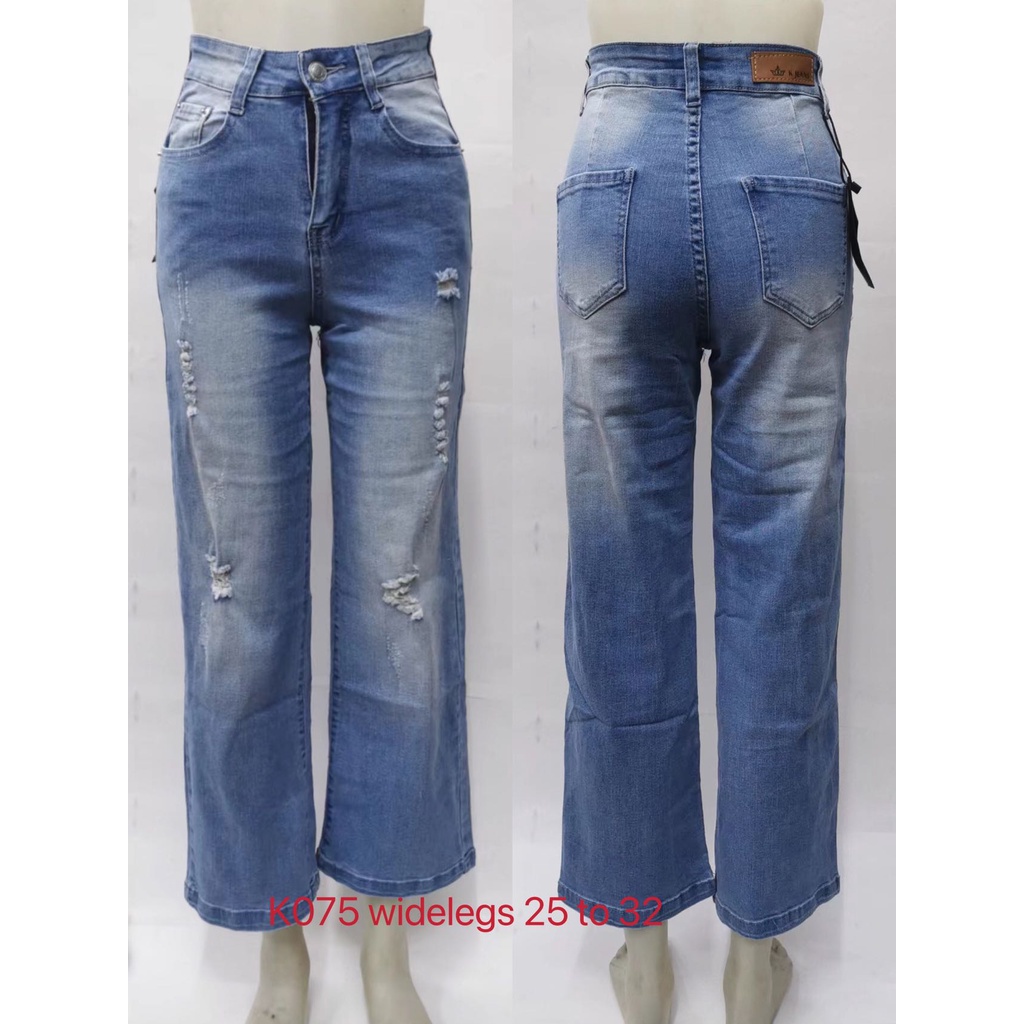 kjeans widelegs ambell fashion design high quality Shopee Philippines