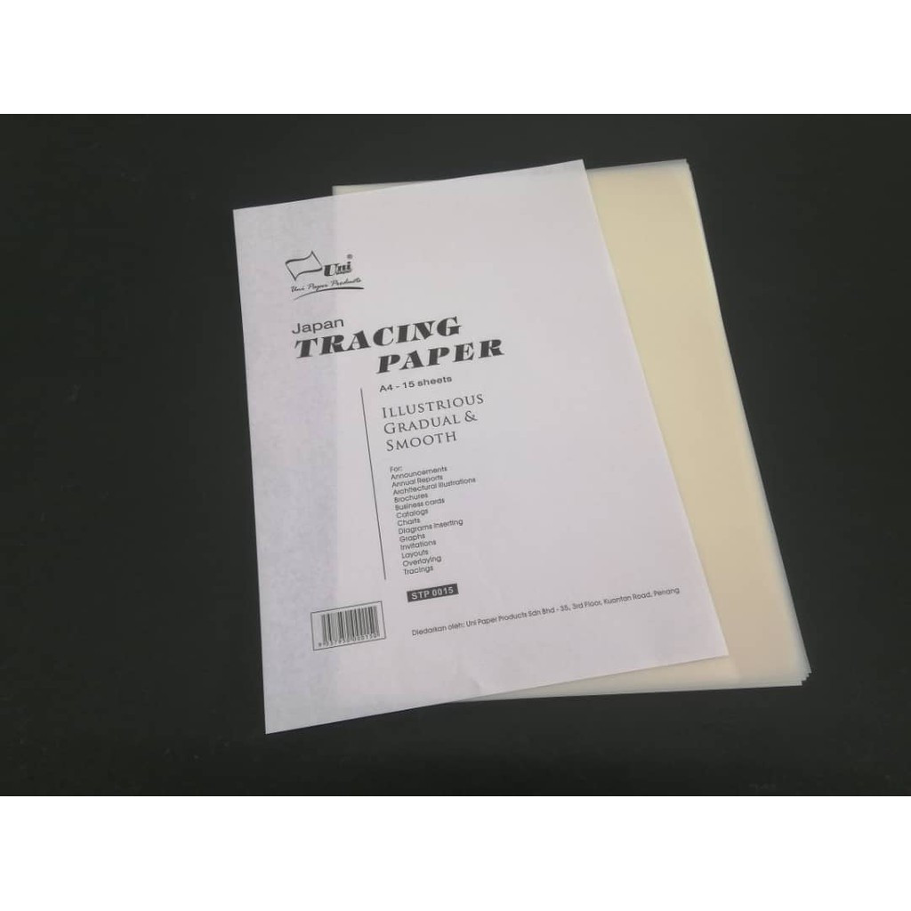Uni Paper A4 Japan Tracing Paper 15's {STP 0015} | Shopee Philippines