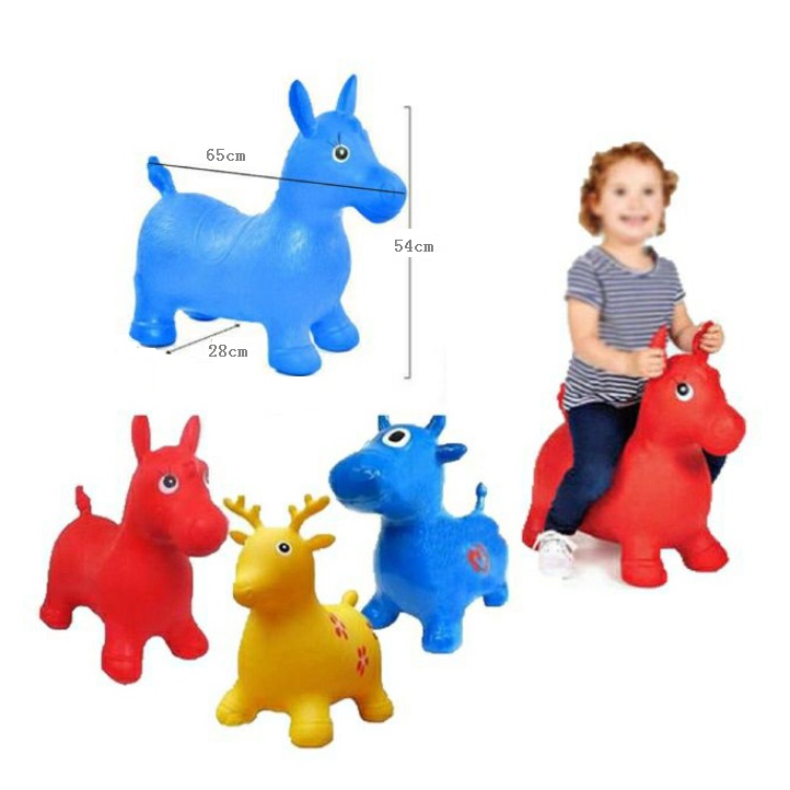 Bouncy Donkey Animal with & w/o Sounds Kiddie Inflatable Toys Jumping