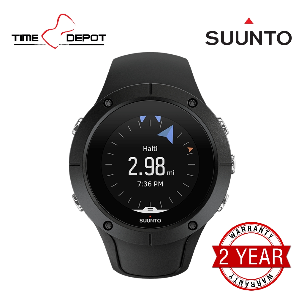 Suunto SS022668000 Spartan Trainer Wrist HR ALL BLACK The compact and durable GPS multisport sport Shopee Philippines