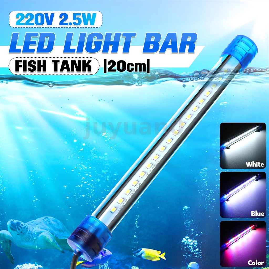 20cm 220V Aquarium LED Light Bar Fish Tank Light Submersible Light
