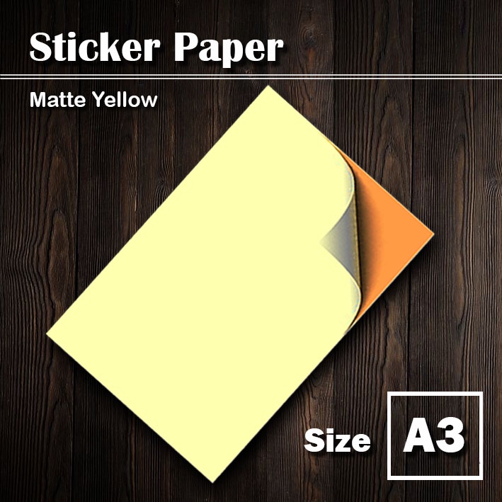 A3 Sticker Paper Printable No Backprint Labels (A3) 50s Shopee Philippines