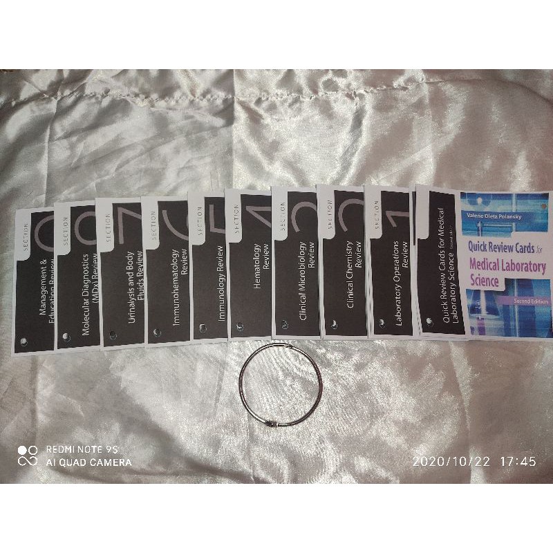 RMT Medicine MedTech Polansky Quick Review Cards for Medical Laboratory