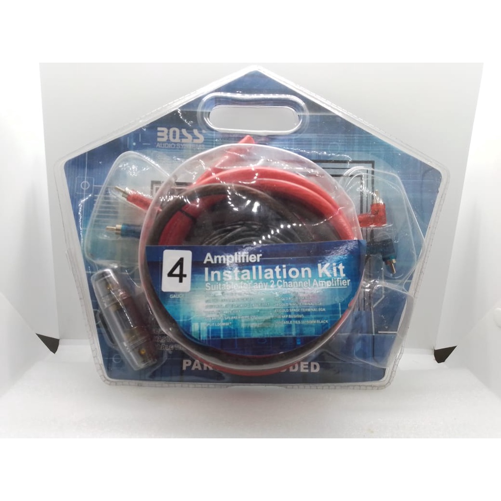 MDK Car Audio Amplifier AMP Wiring Fuse Holder Wire Cable Kit 4/8 gauge