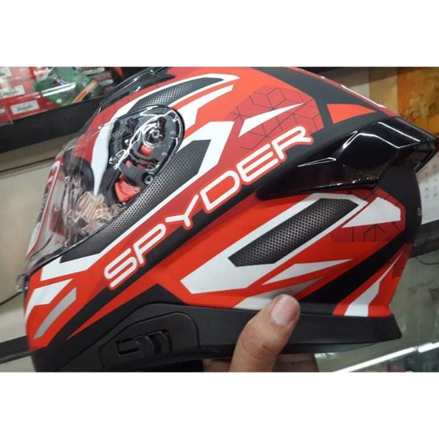 Spyder helmet matte store red