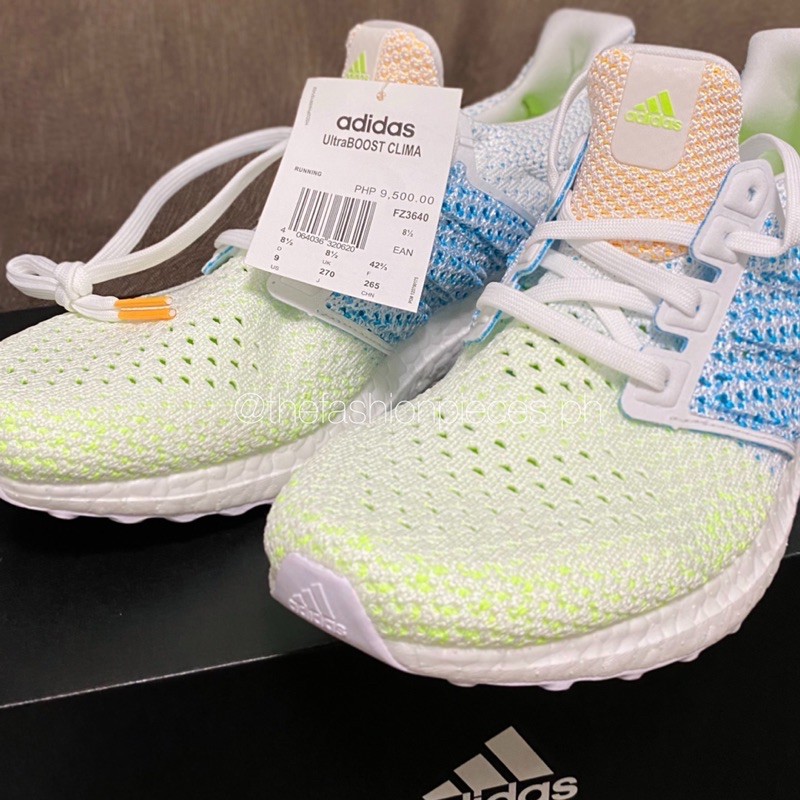 Men's ultraboost clima outlet running shoes  white/green