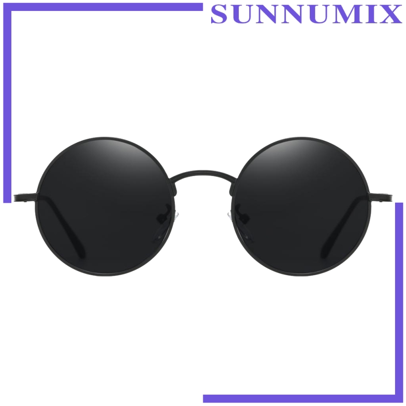 Black circle shop lens sunglasses