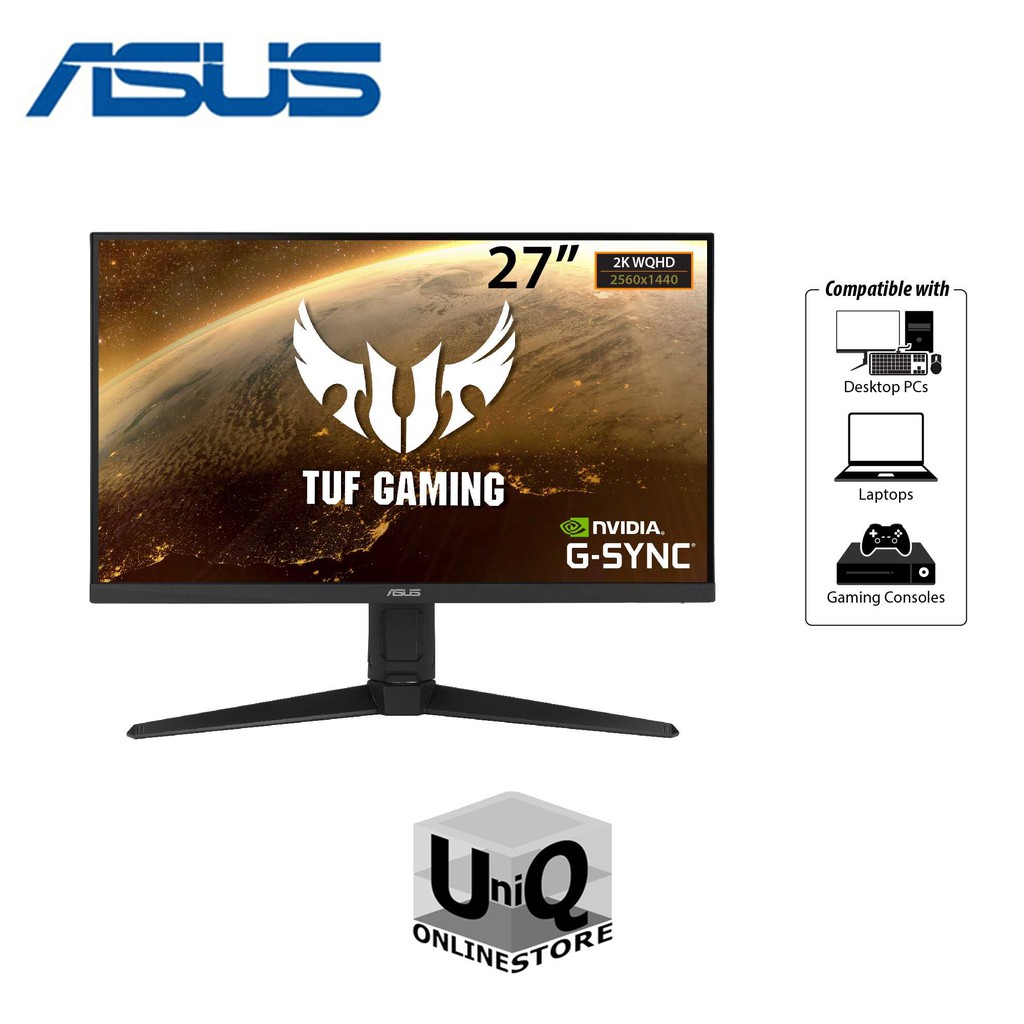 Asus Tuf Gaming Vg27aql1a 27 Wqhd Gaming Monitor With Ips Panel And 170hz Above 144hz Refresh