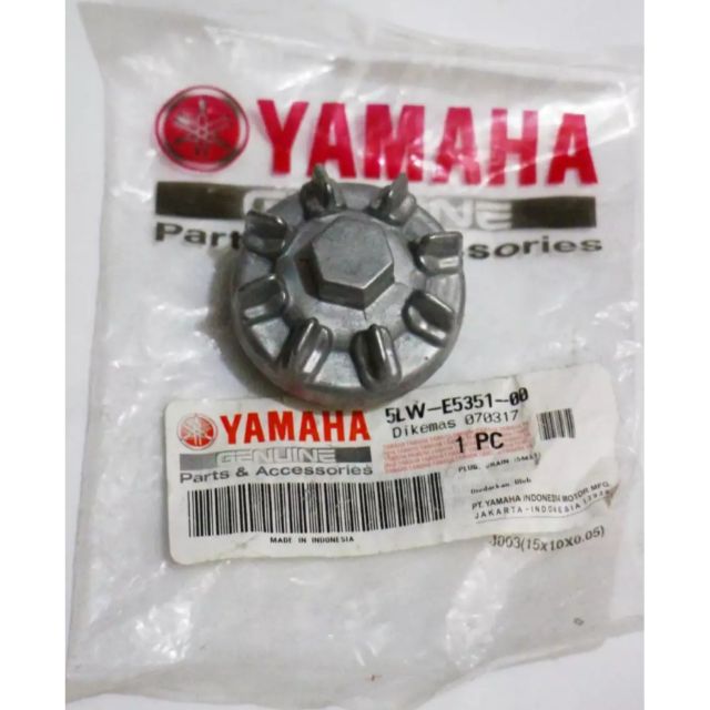 ORIGINAL YAMAHA DRAIN PLUG FOR MIO SPORTY, SOUL CARB, NOUVO Z Shopee