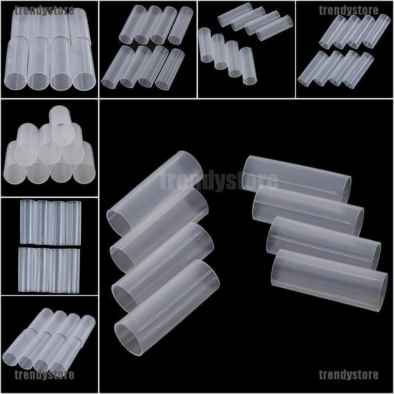 trendy 8Pcs 6cm plastic 18650 battery holder tube for flashlight torch ...