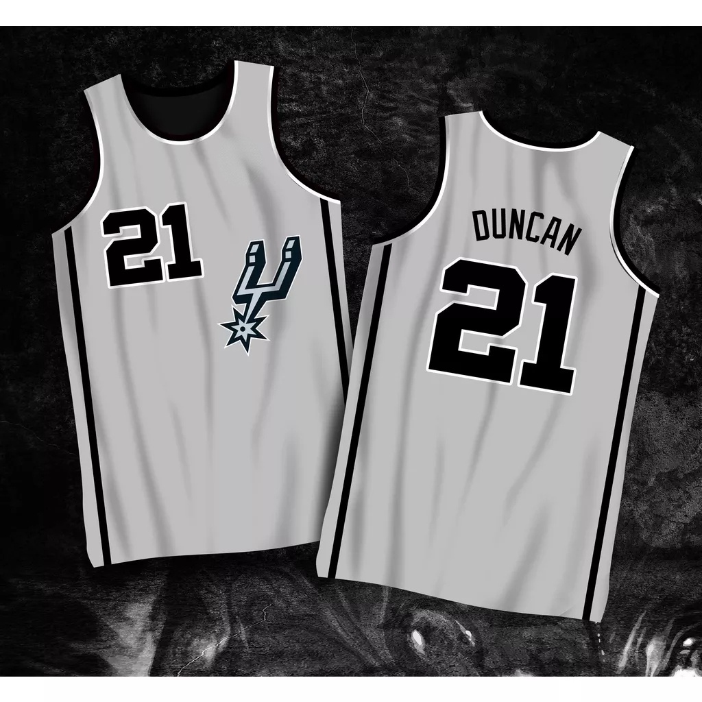 Basketball Jersey Terno Adult Terno Plain White Custom Tim Duncan ...