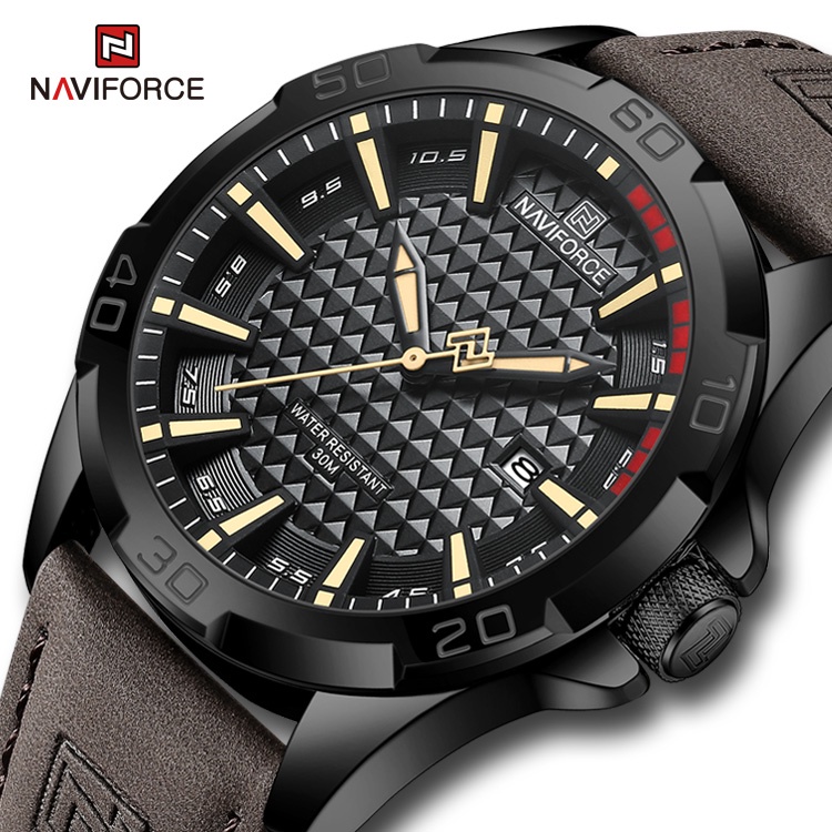 NAVIFORCE 8023 Men's Sport Casual Wristwatch Military Quartz Analog ...