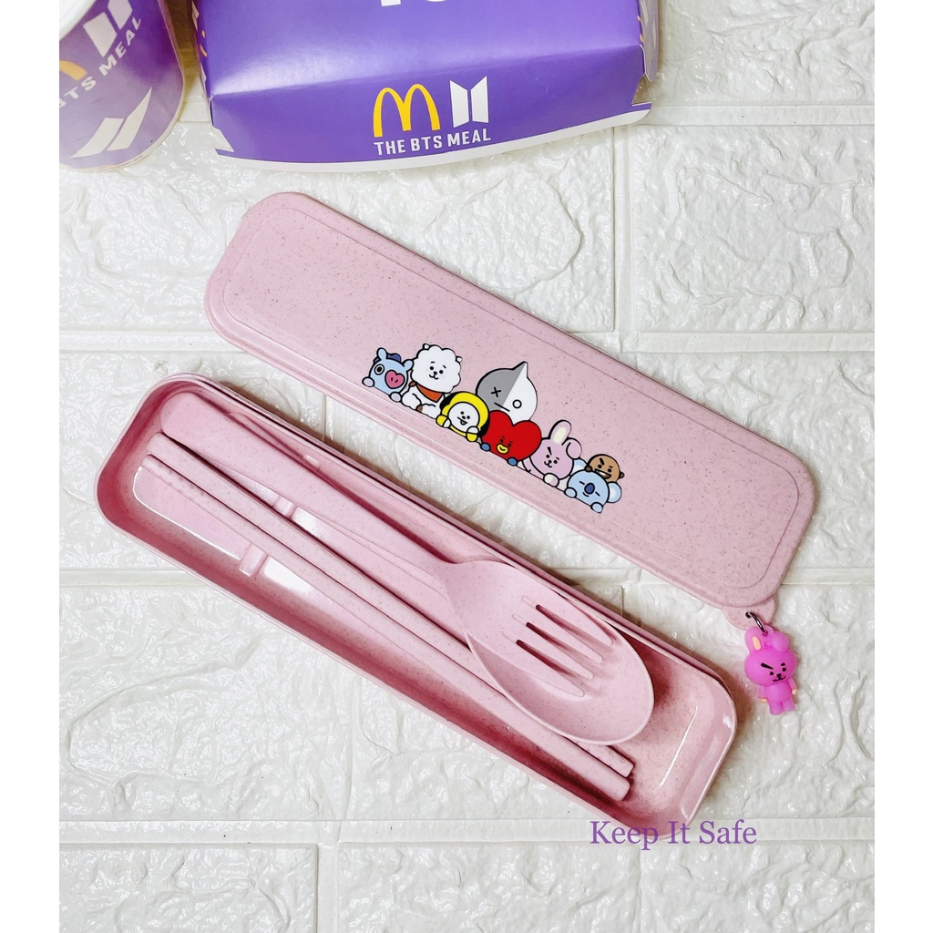 Spoon Fork & Chopstick set Bt21/Bts Shopee Philippines
