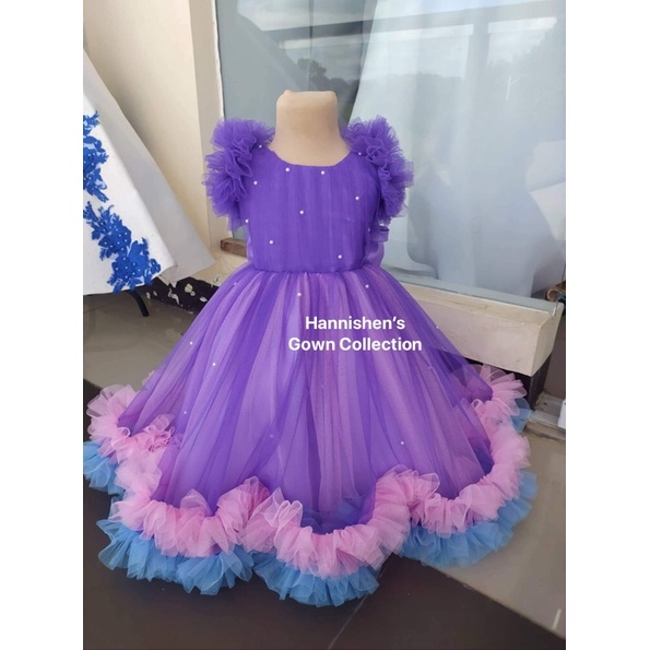 Tricolor Gown for your little one (1-3y o) SALE!! | Shopee Philippines