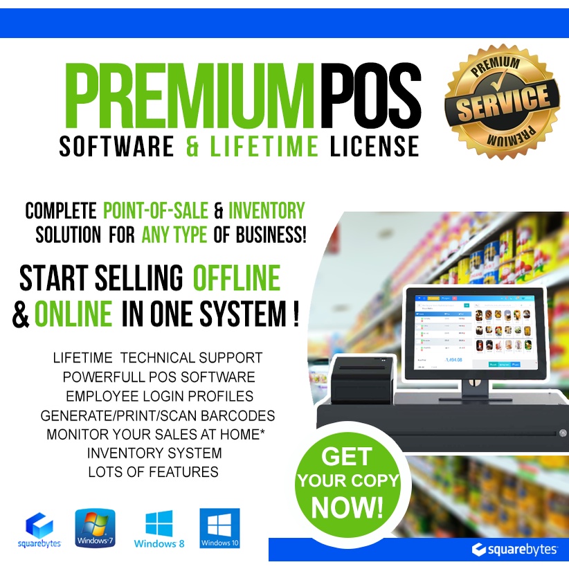 Premium PointOfSale System (POS) Lifetime License / FREE Delivery