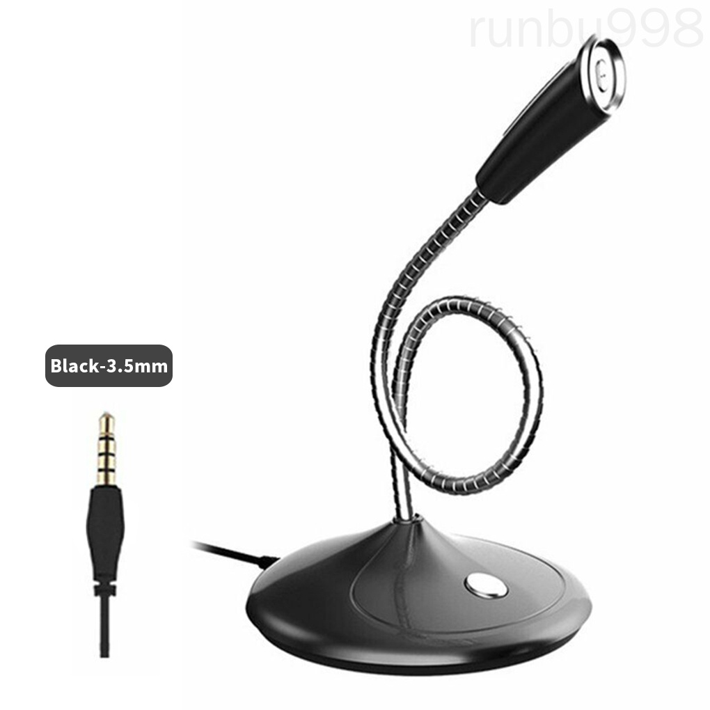 RunbuWired Microphone Computer Omnidirectional Mic Noise Cancelling