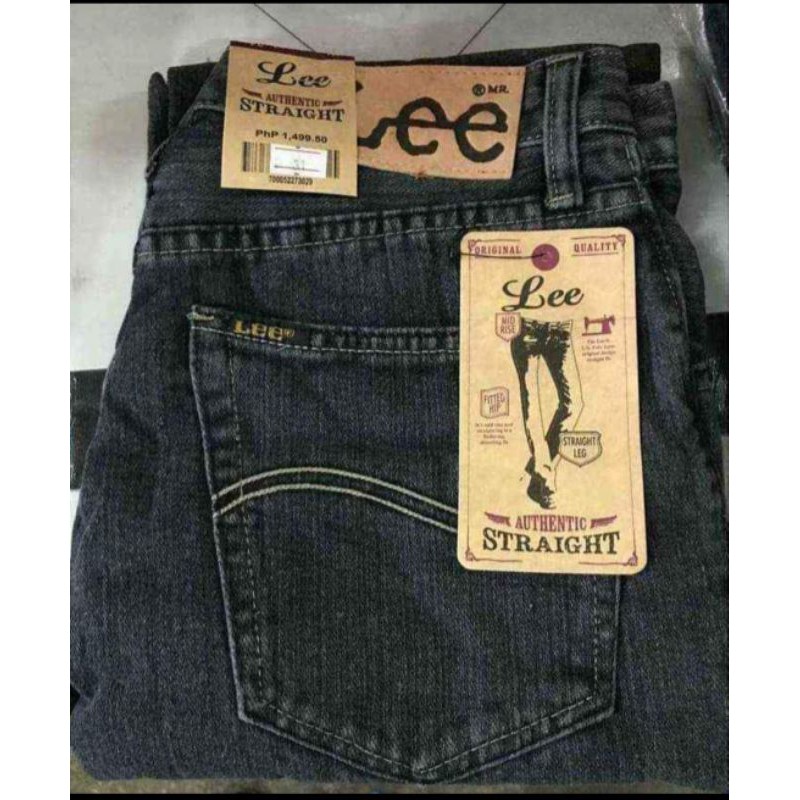 Maong Pants Men Straight Cutut Size 28 to 44 | Shopee Philippines