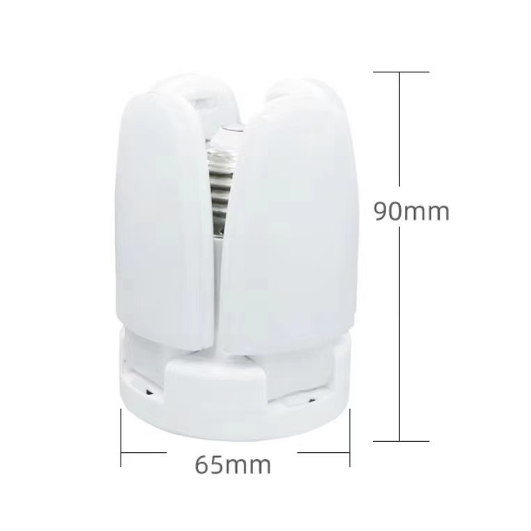 100% Original Lucky Mini LED E27 Folding Fan Bulb 28W LED Light Bulb AC ...