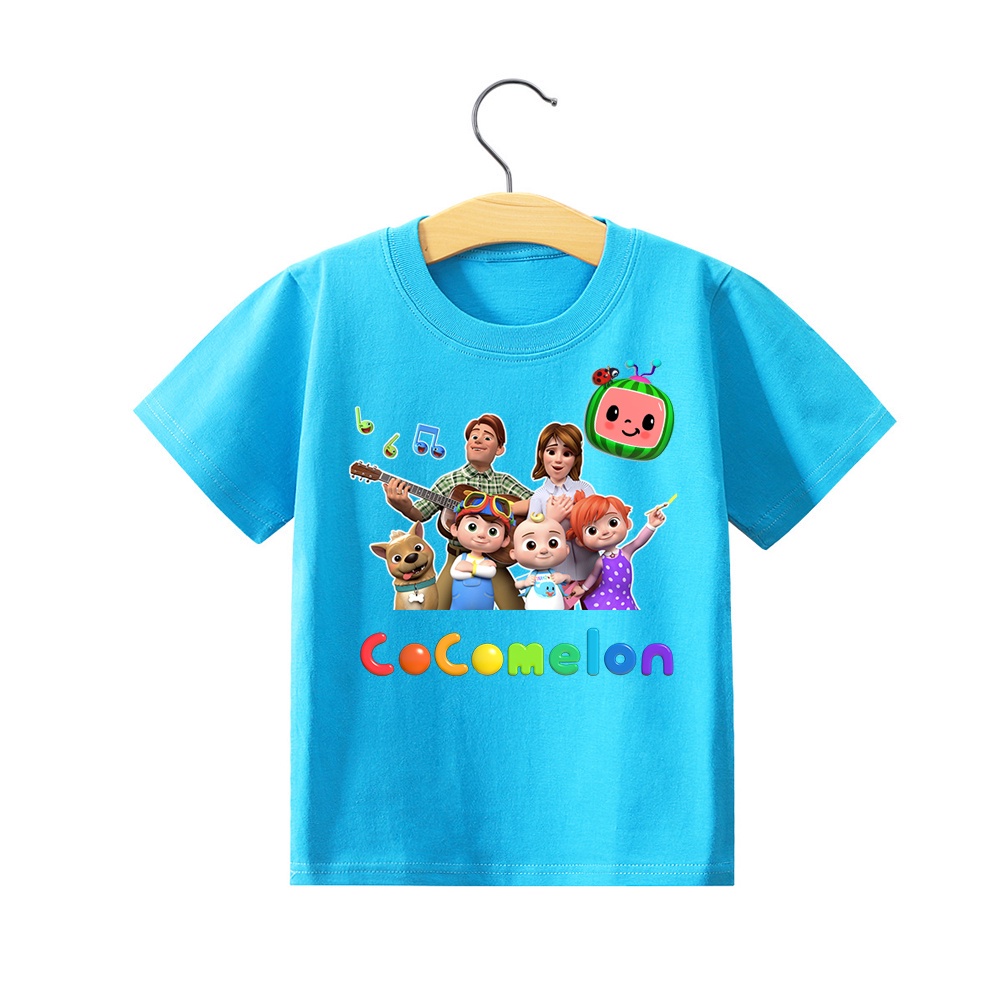 Kid 2024 boys and girls cartoons j j cocomelon t shirt