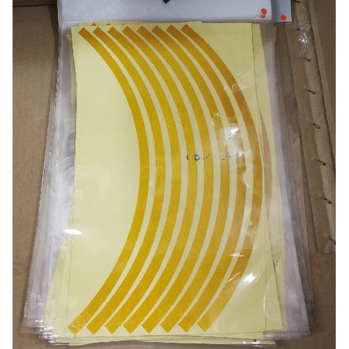 RIM STICKER MOTORCYCLE(GOLD) Shopee Philippines