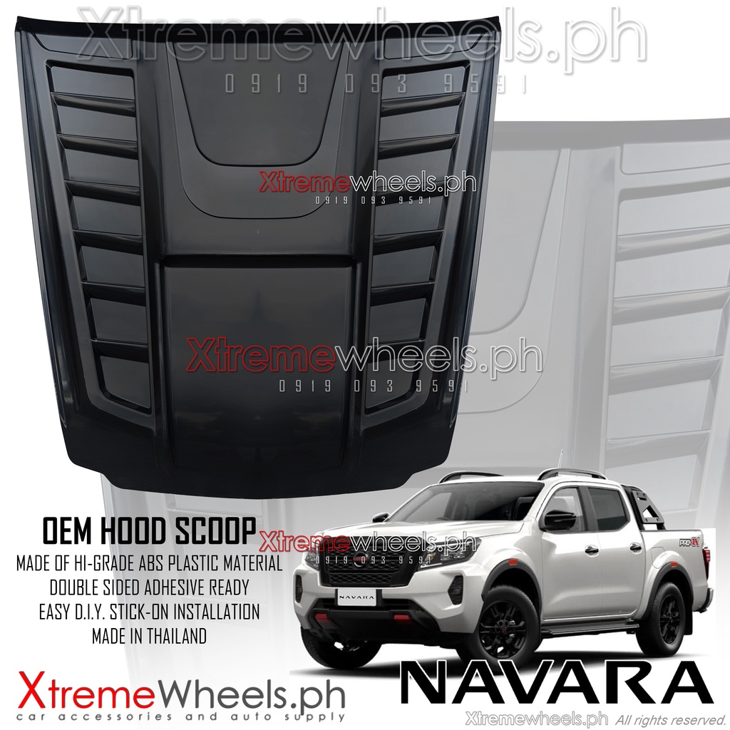 Nissan Navara VE VL EL PRO4X 2022 to 2025 Thailand Made Big Hood scoop